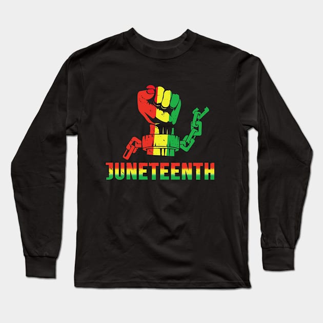 juneteenth fist Long Sleeve T-Shirt by first12